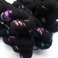 Merino 100% Superwash Fingering Shibori Rainbow